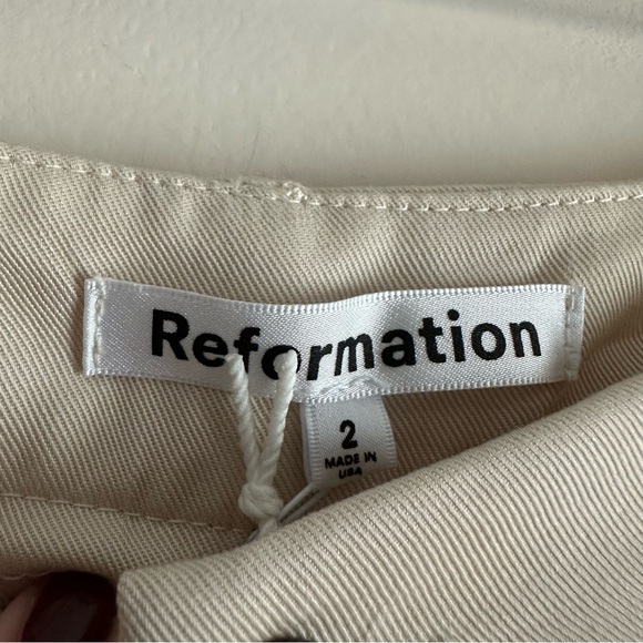 Reformation • NWT Mason Pant in Oyster - Picture 4 of 8